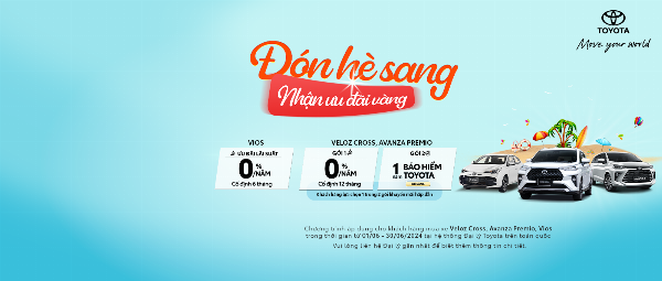 KHUYẾN MÃI LỚN CHO VIOS -  VELOZ CROSS -  AVANZA PREMIO THÁNG 6 / 2024